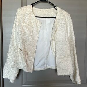 White blazer jacket